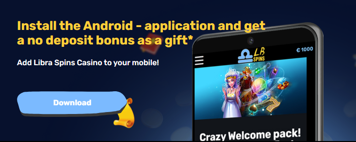 Libra Spins casino application bonus