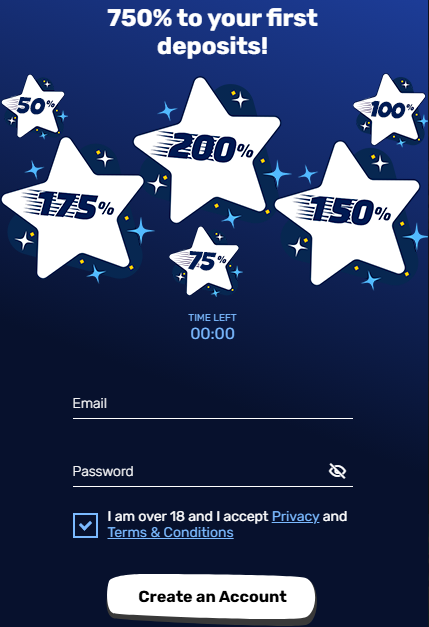 Libra Spins casino registration form